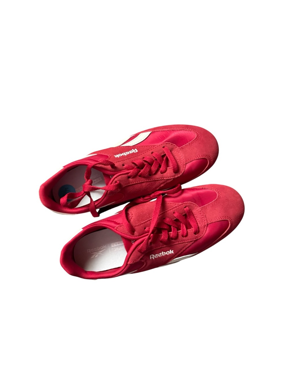 Reebok Women’s Fiori Red and White Retro Trainers - Picture 7 of 8